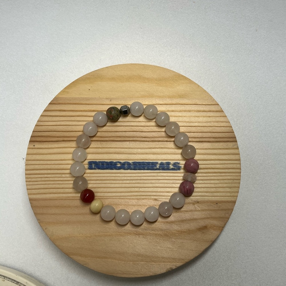 Self Love Healing Bracelet with Rhodochrosite & Rose Quartz